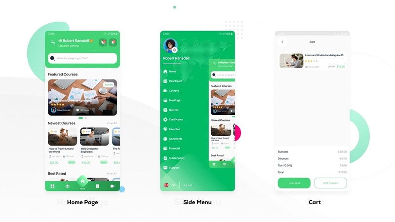 Boost LMS Flutter Mobile App | Android & iOS | Learning Management System gallery