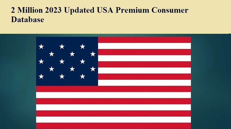 2 Million 2023 USA Premium Consumer Email Database Marketing Sales Leads List