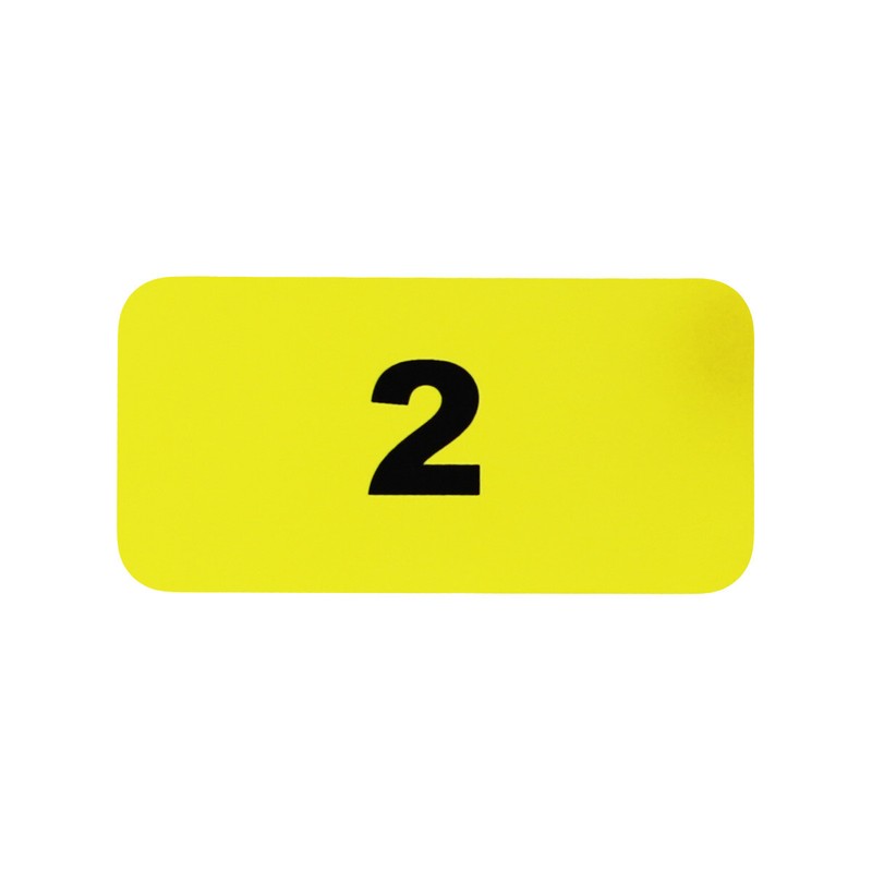 Yellow & Black Consecutive Number Inventory Labels 1 - 1000 | .75 x 1.5" inch gallery