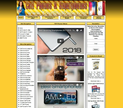 CELLPHONE STORE WEBSITE FOR SALE