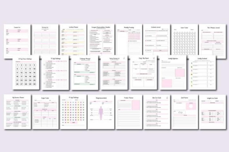 50 Editable Canva Planners Template gallery