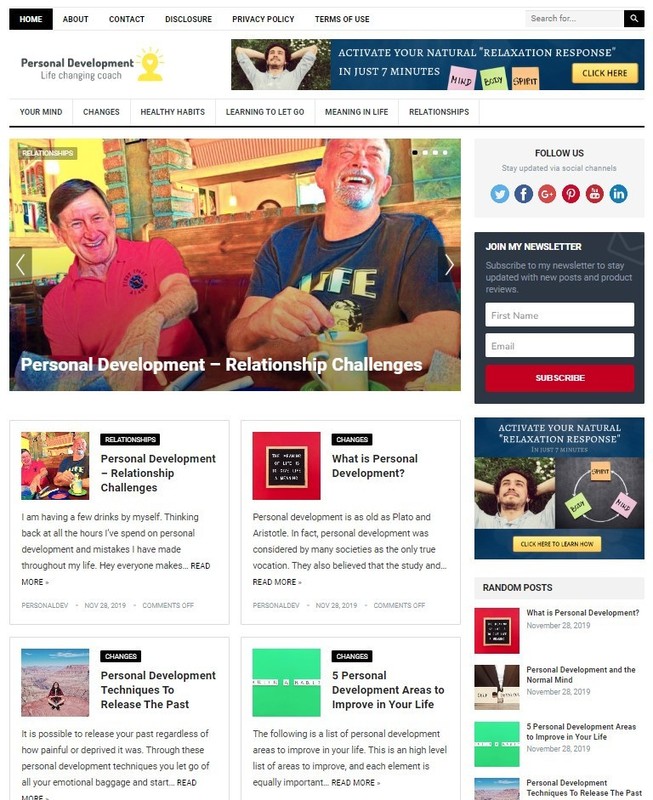 DFY PERSONAL DEVELOPMENT WORDPRESS THEME+FREE SETUP PRE-DESIGNED BANNERS AND ADS