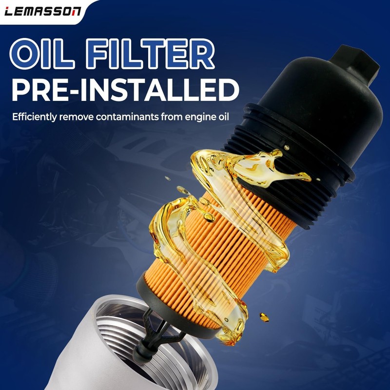 926-959 Upgrade Aluminum Engine Oil Cooler Oil Filter Housing for 2011-2016 Jeep gallery