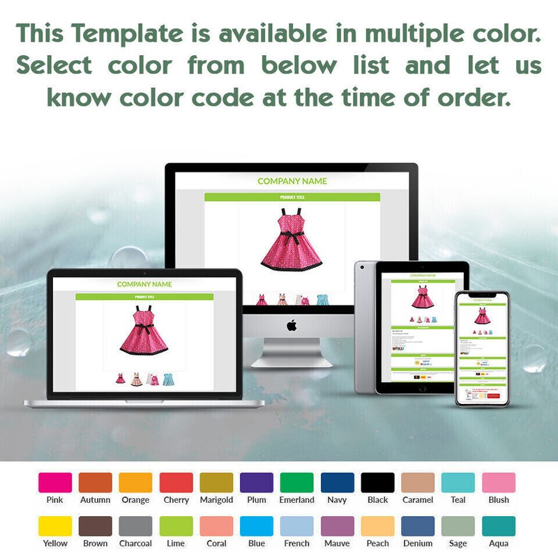 Ebay Listing Template HTML Professional Mobile Responsive Design 2019 Universal gallery