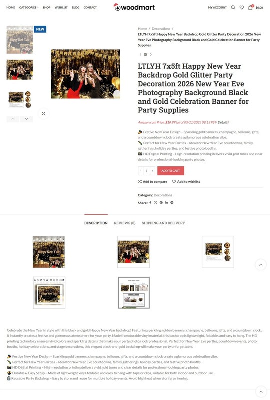 Christmas & New Year Holiday Shop Website, Affiliate / Drop Shipping/ eCommerce gallery