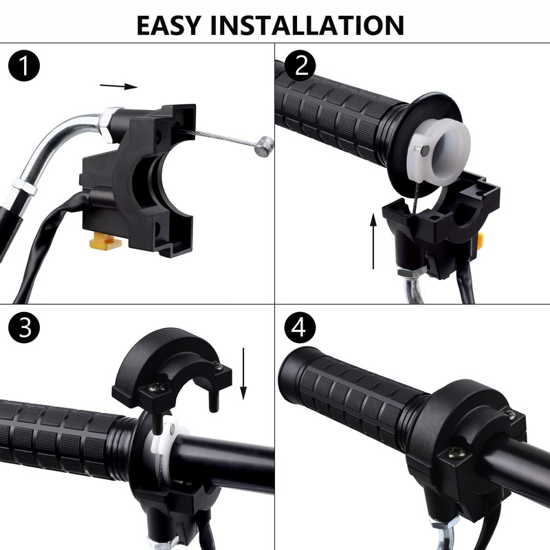 Throttle Cable Assembly Twist Throttle Handle Grip Kit for 7/8" 22mm Handleba... gallery