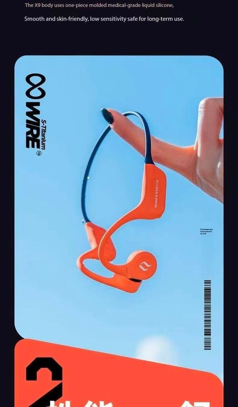 SHEYIN X9 Bone Conduction Bluetooth Headphones with Ultra Long Battery Life gallery