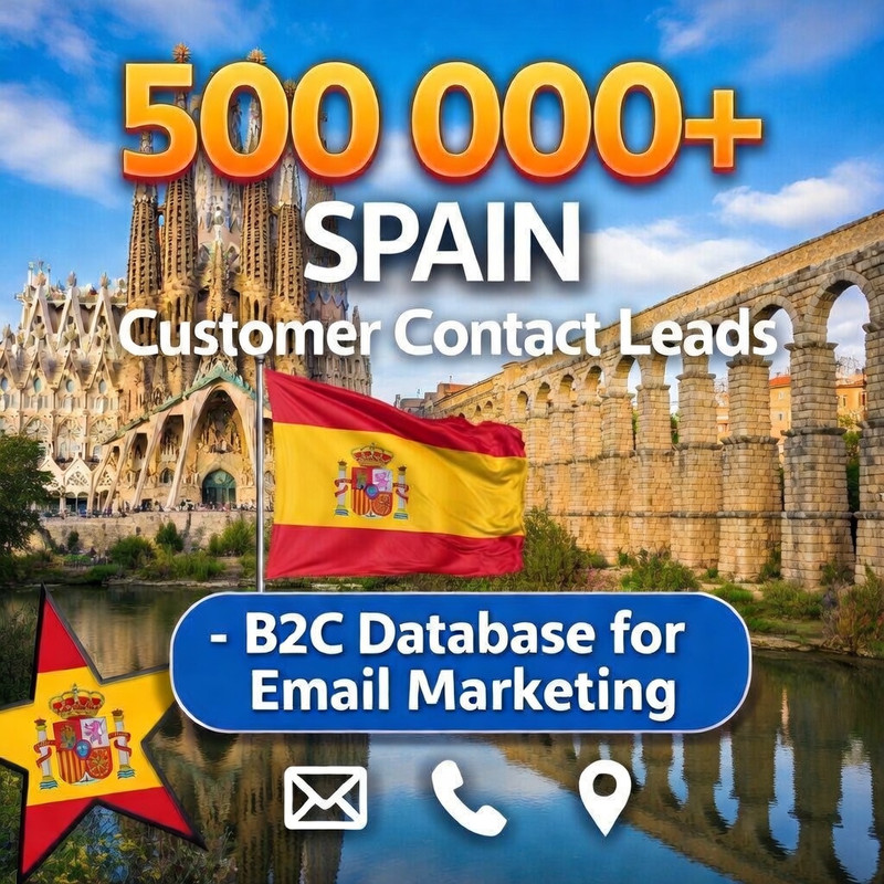 500K SPAIN Customers Email Database – B2C Contact leads list (Excel file) gallery