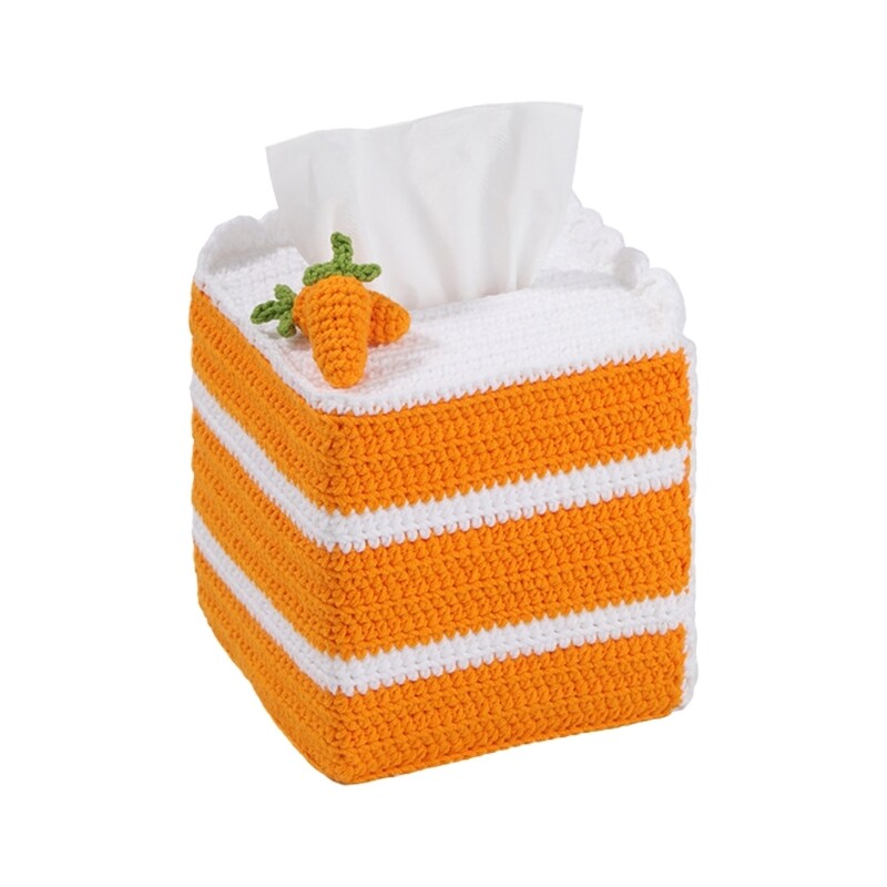 Crochet Tissue Box Set for Beginner Kid Adult with Video Tutorial Instruction