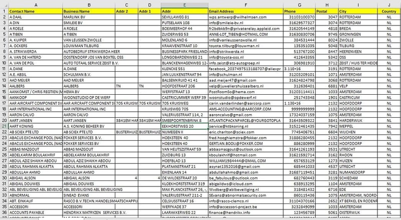 200K NETHERLANDS Business Email Database B2B contact leads (Digital Download) gallery