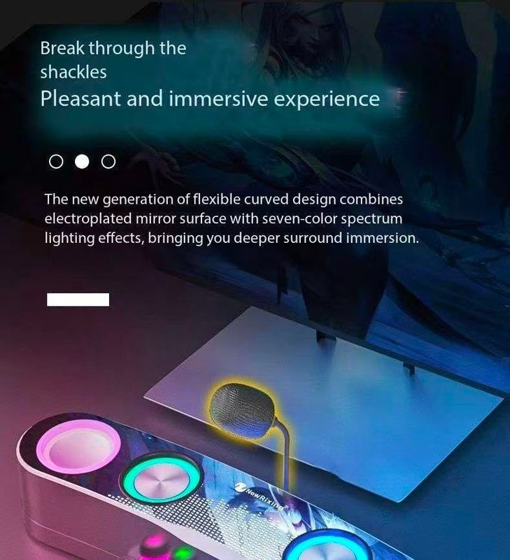 Gaming computer speakers high-quality home desktop Bluetooth audio gallery