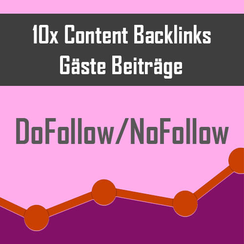 10 Content Backlinks – Gäste Beiträge – Backlinks kaufen – DoFollow/NoFollow SEO