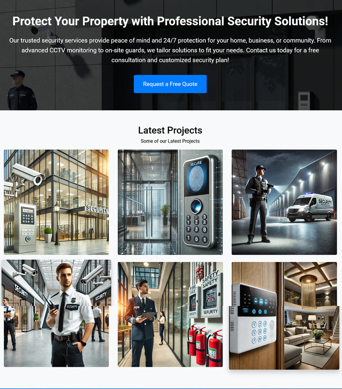 Security Services Business Website for sale | Ready-to-Use Professional Platform gallery