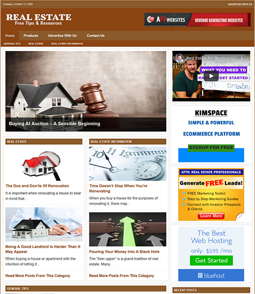 REAL ESTATE Website Business For Sale – Work From Home & Easy To Manage Website