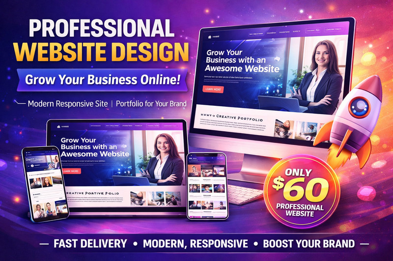 Professional Website & Portfolio Design for Business | Modern, Responsive Site