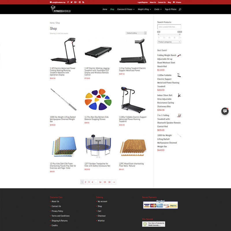 Professional Fitness Dropshipping Store | Turnkey Dropship Business Website gallery