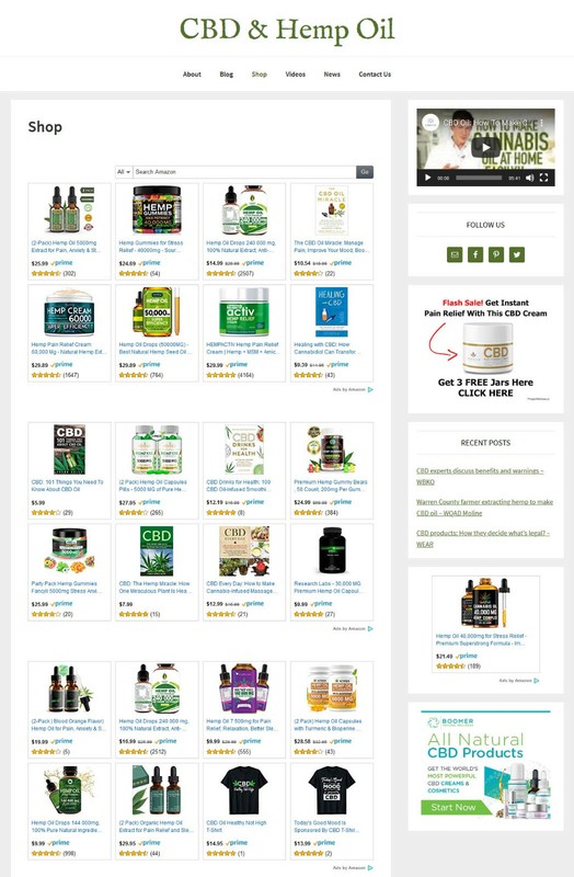 [NEW DESIGN] * Benefits of Hemp Oil Website * affiliate blog AUTO CONTENT gallery