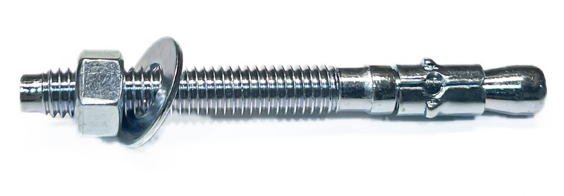 Zinc-Plated Steel Wedge Anchors, 3/4″ X 7″ – Heavy-Duty Mounting Bolts for Co…