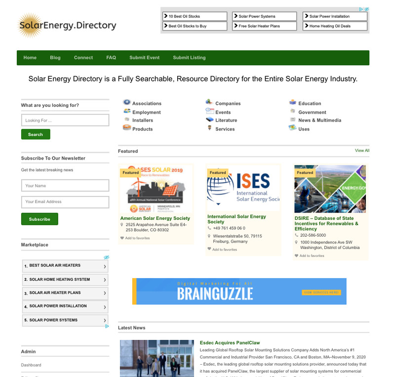 SolarEnergy.Directory Website