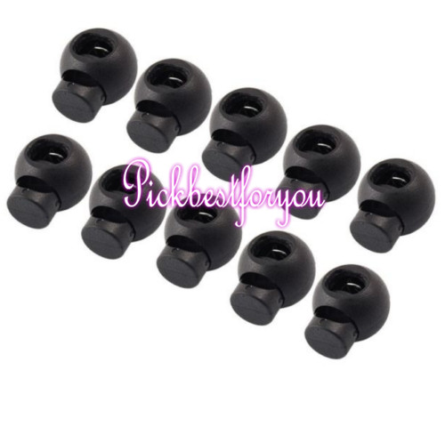 100pcs 18*15mm Round Ball Cordlock Cord Lock Toggles Stopper Stops #Mu57 QL