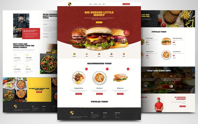 CUSTOM PROFESSIONAL WEBSITE FOR RESTAURANTS CAFé FOOD & DRINK BUSINESS WORDPRESS gallery