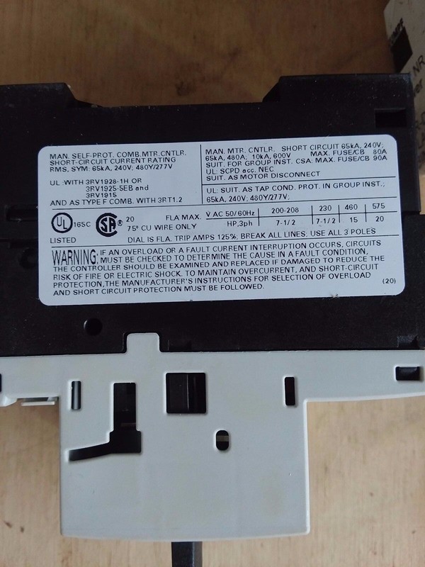 Siemens Power Switch 3RV1021-4BA10 gallery
