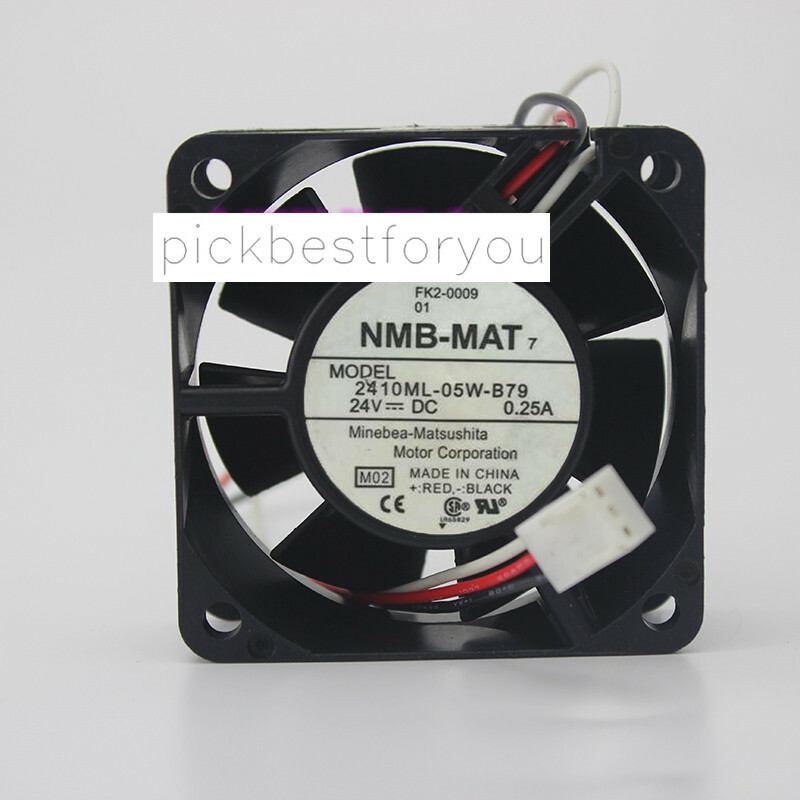 NMB 2410ML-05W-B79 cooling fan DC24V 0.25A 4.56W 60*60*25MM 3pin #MF68 QL