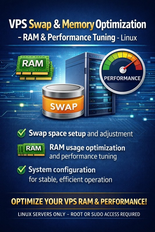 VPS Swap & Memory Optimization – RAM & Performance Tuning – Linux