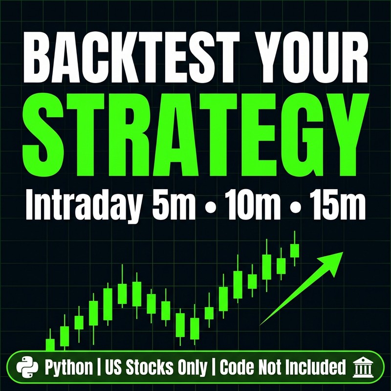 I Will Backtest Your Intraday Strategy in Python -5m 10m 15m - Code Not Included