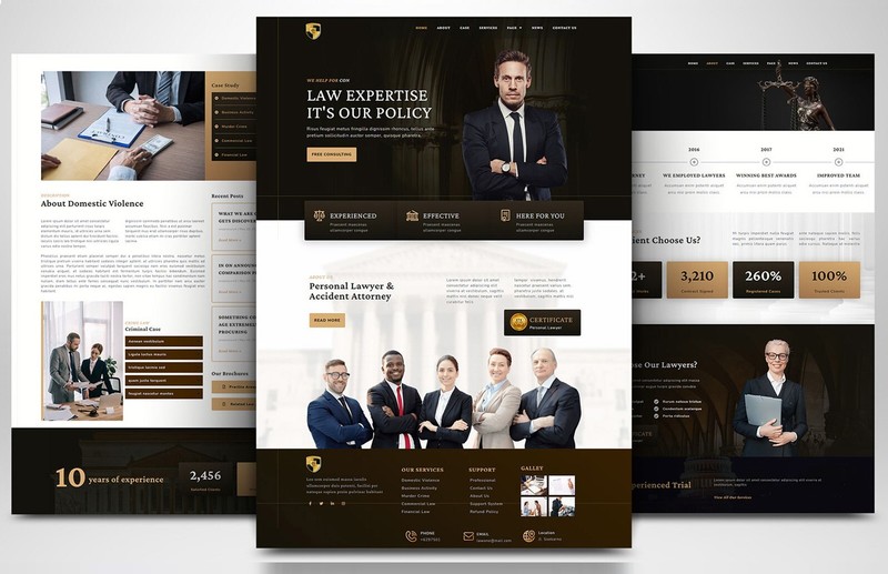 Lawyers, Law, Attorney, Justice & Tax Website Professional Responsive Website gallery
