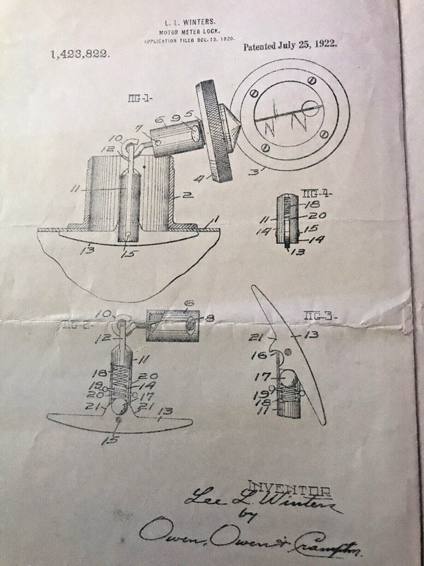 Patents Original Stant Radiator Cap Automotive Car Historical Drawings