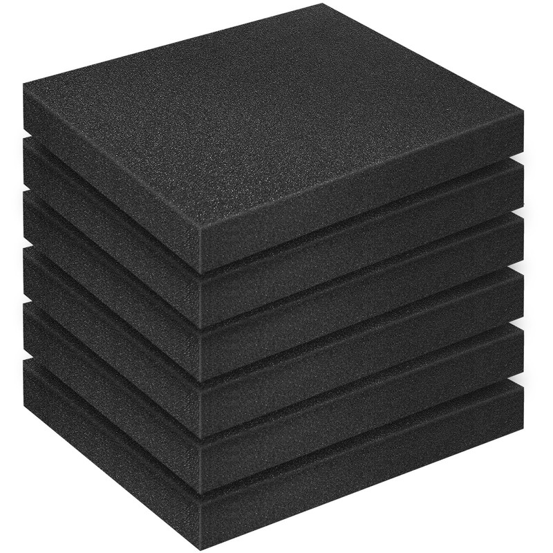 6 Pack Polyurethane Foam Sheets 16x12x2 Inch Cuttable Case Insert Tool Box Liner gallery