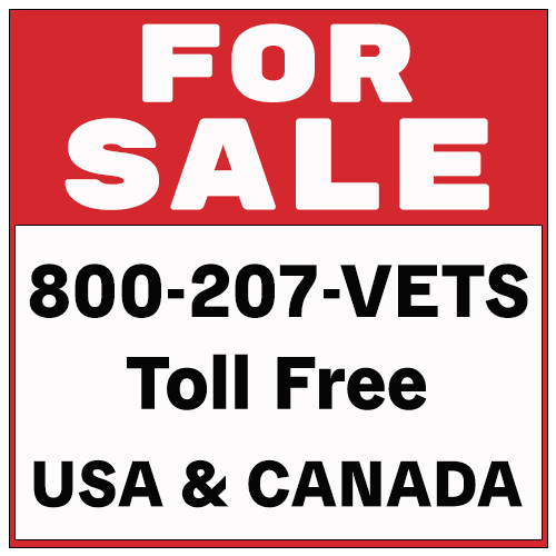 800 Vanity Toll Free Phone Number 800-207-VETS priced reduced $2900