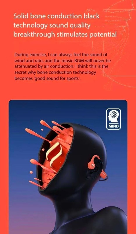 SHEYIN X9 Bone Conduction Bluetooth Headphones with Ultra Long Battery Life gallery