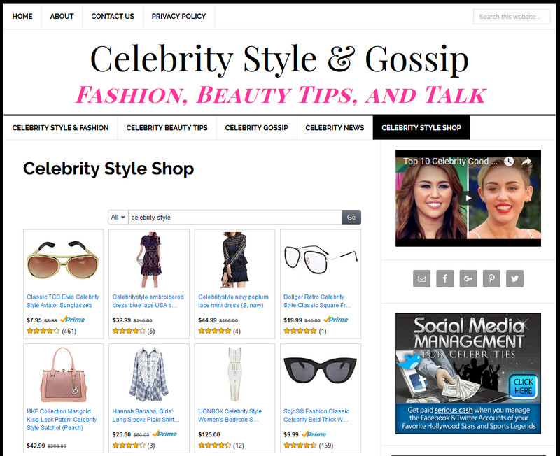 * CELEBRITY GOSSIP & STYLE * blog website business for sale w/ AUTOMATIC CONTENT gallery