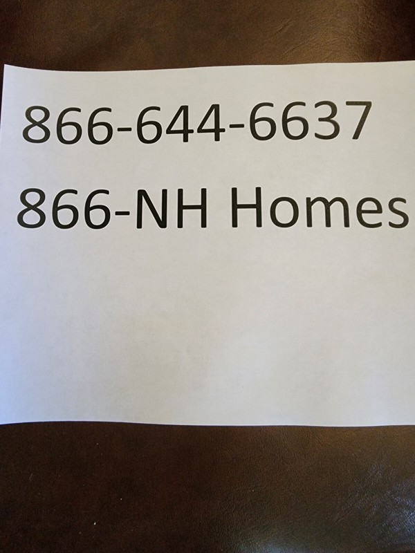 Toll free vanity phone number 866-NH Homes …. 866-644-6637 MAKE OFFERS