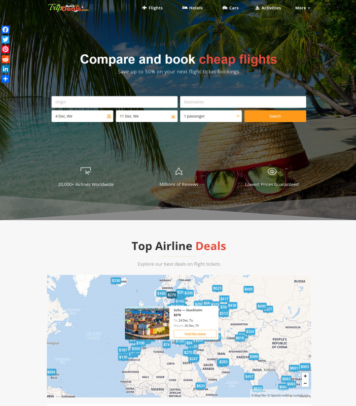 Travel Website for Sale w/ AUTO CONTENT UPDATES – Make $7-90 for each booking