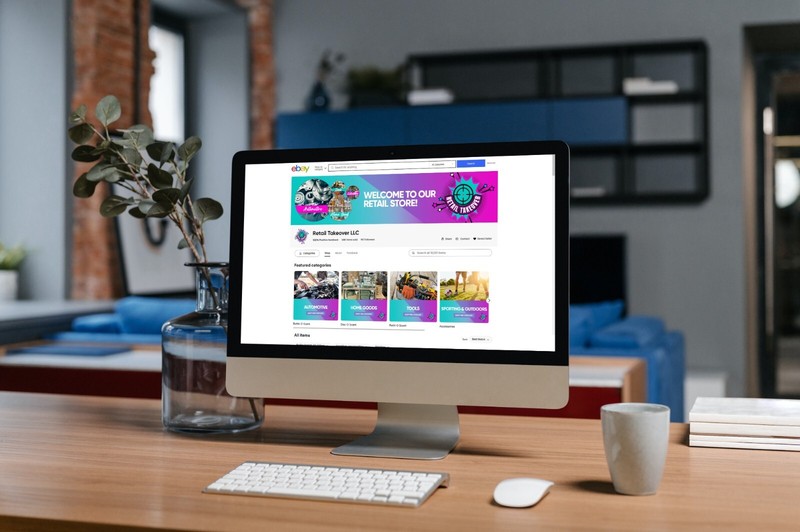 ebay store listing template logo design and 60 sec video Furniture Home interior gallery