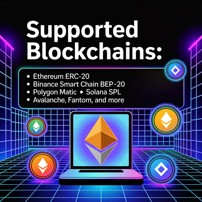 Blockchain Token Creation Service | ERC20, BEP20, Solana & More gallery