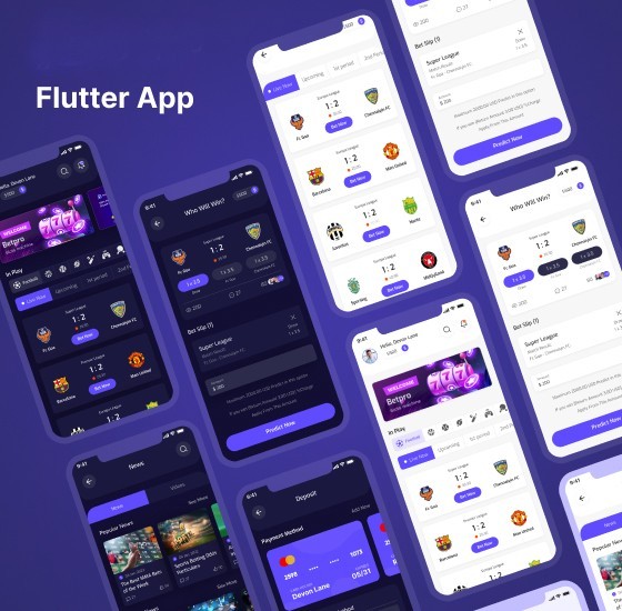 Winora Flutter Sports Prediction Platform | Android + iOS | PHP Laravel Admin gallery