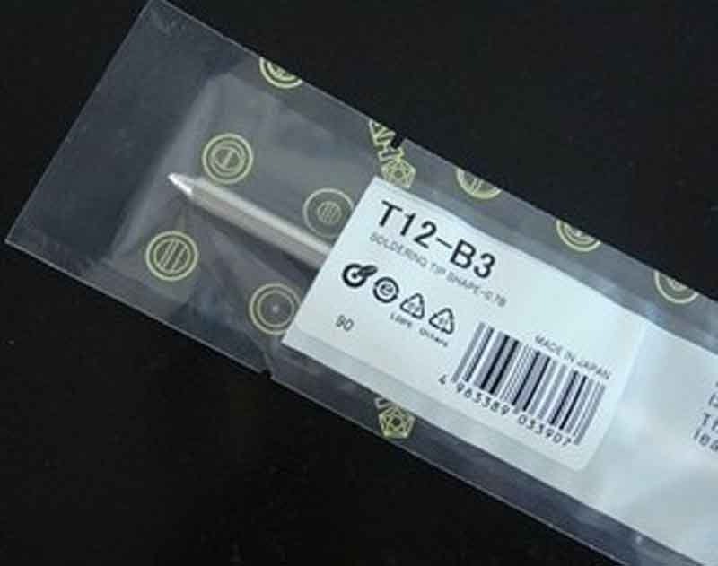 1PC T12-B3 TIP FOR FX-9501 HAKKO2028 912/FM-2027 soldering iron handle #M3263 QL