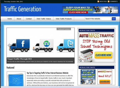 🥇 Turnkey Traffic Generation Niche Blog Website