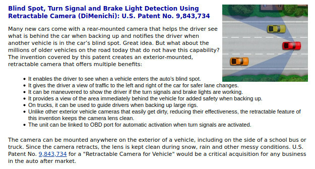 Significantly Increase Bus, Large Truck/Car safety – Camera View of Blind Spots 