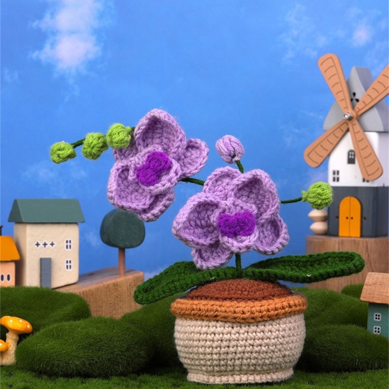Complete DIY Potted Plant Flower Crochet Kits for Home Decorations Birthday Gift gallery