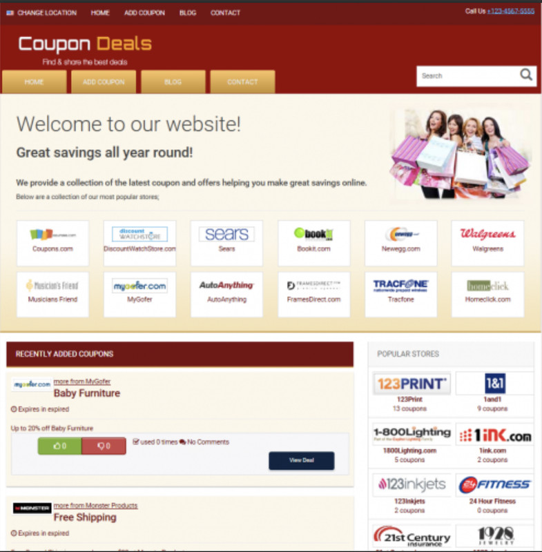 🥇 Established Turnkey Professional Coupons Website