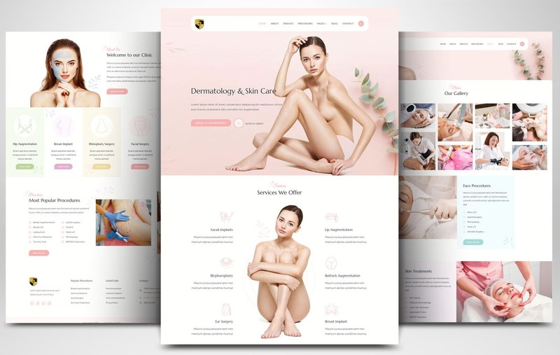 CUSTOM PROFESSIONAL WEBSITE FOR BEAUTY COSMETICS WELLNESS BRANDS WORDPRESS gallery