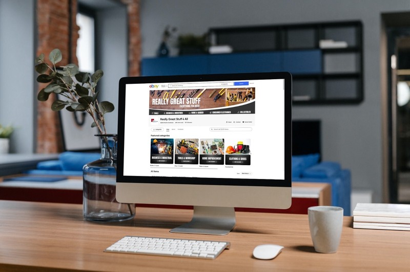 ebay store listing template logo design and 60 sec video Furniture Home interior gallery