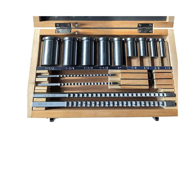 Keyway Broach Sets 18Pcs HSS Inch Industrial Tools for Lathe, B-1/8" and 3/16... gallery