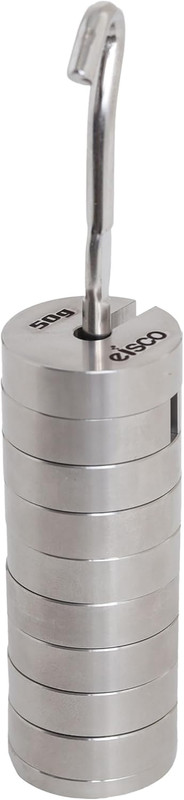 Slotted Mass Set with Hanger - Stainless Steel - 9 Weights Totaling 500G gallery
