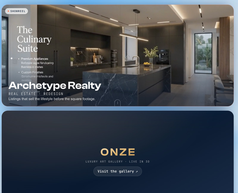 Premium Custom Website Creation (3D/MOTION EFFECTS) (CREATIVE DESIGN) gallery